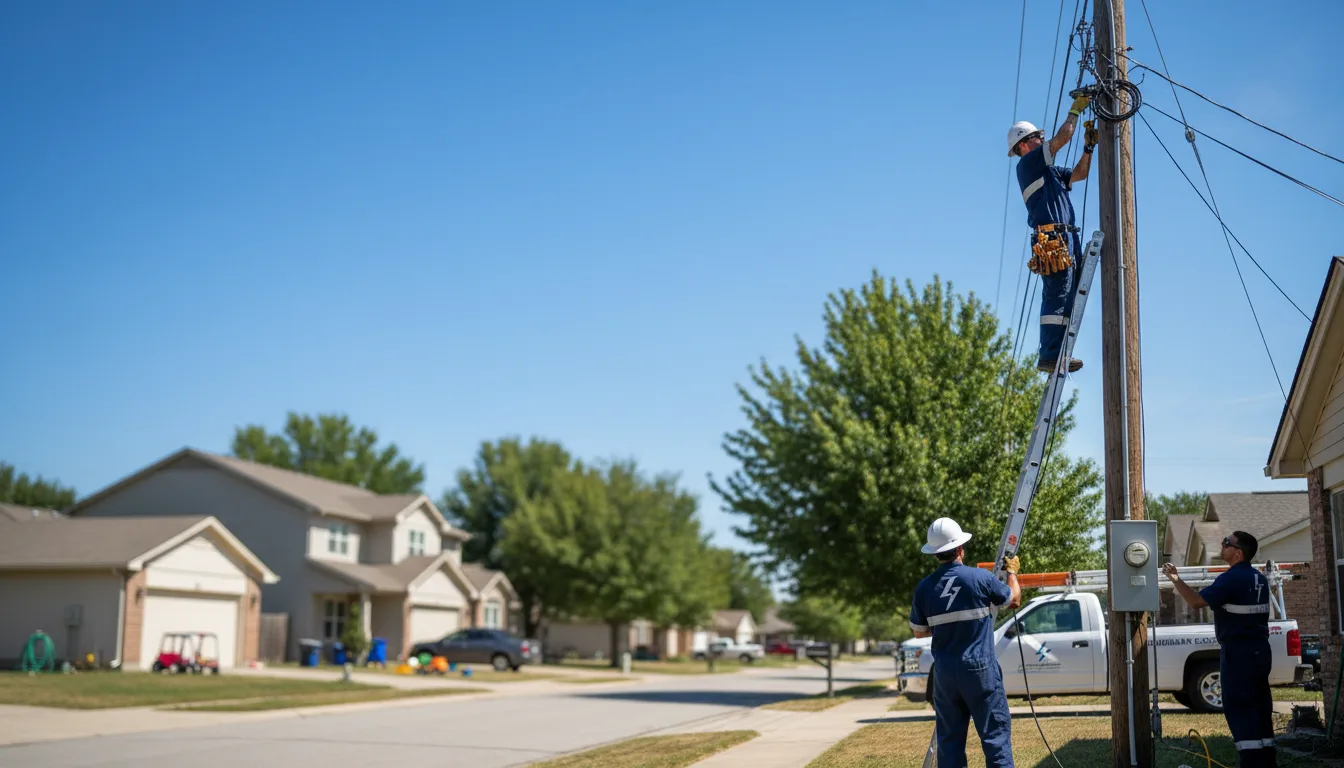 Residential electrician providing installation services in Mountain Home, TX